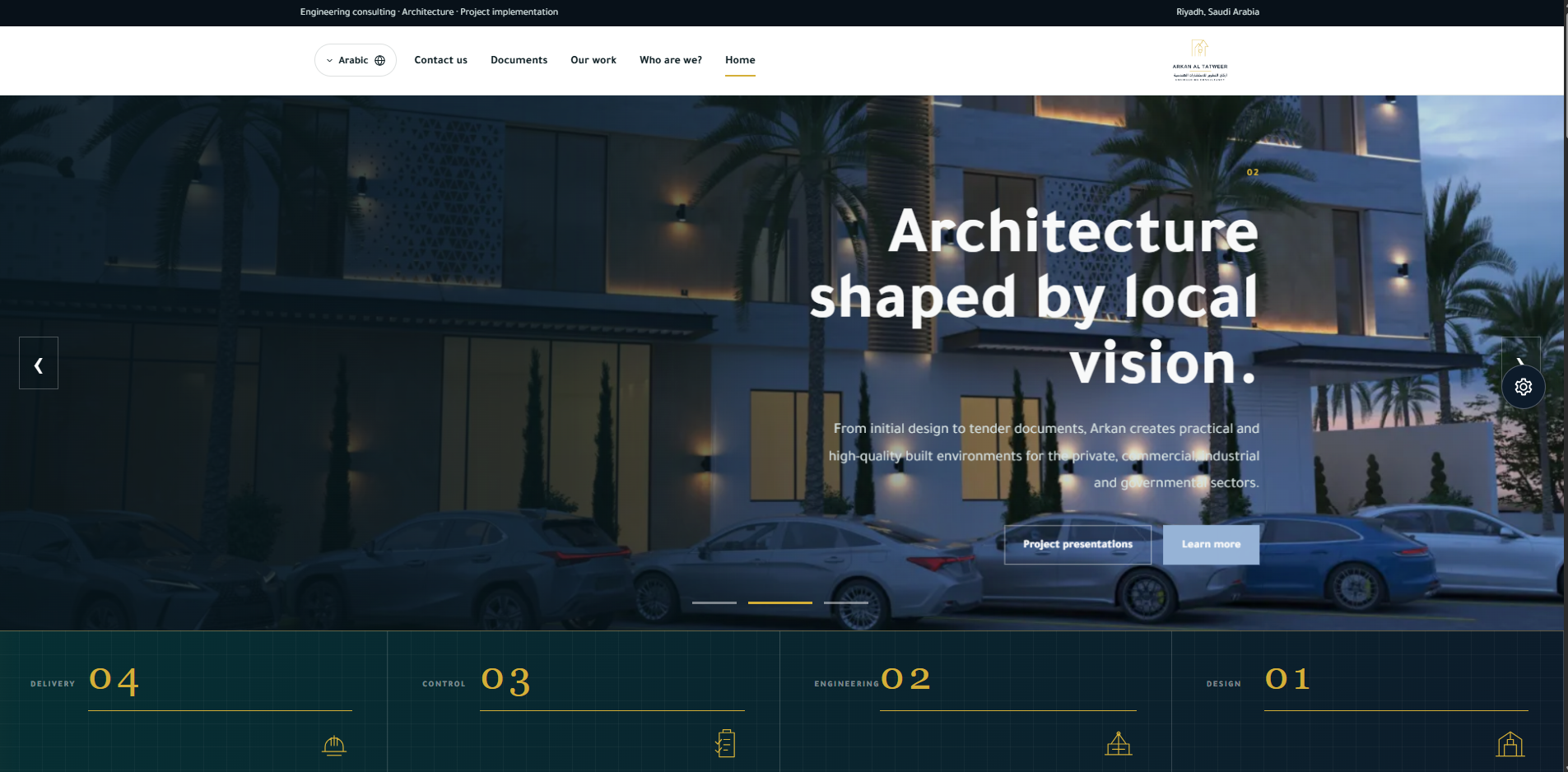 Arkan consulting homepage preview